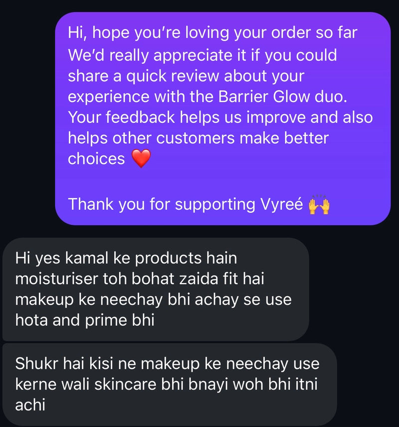Customer testimonial