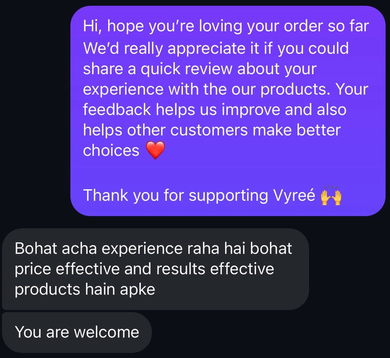 Customer testimonial