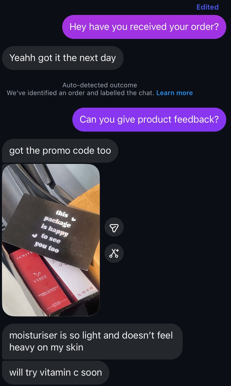 Customer testimonial