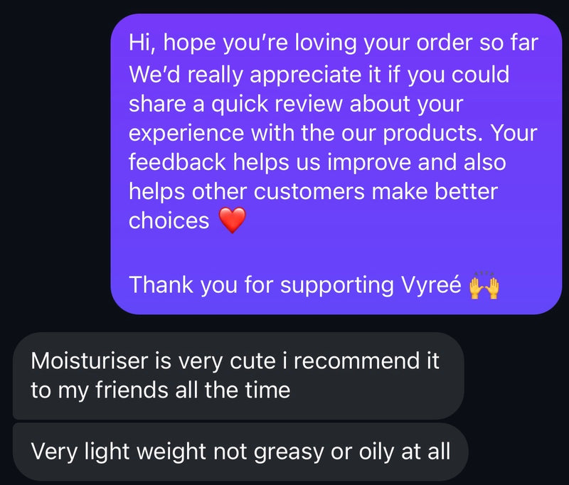 Customer testimonial