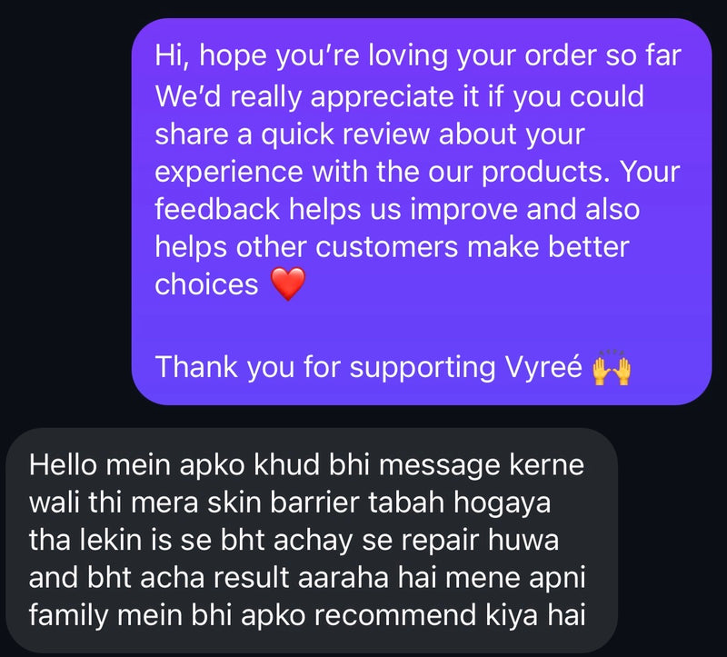Customer testimonial